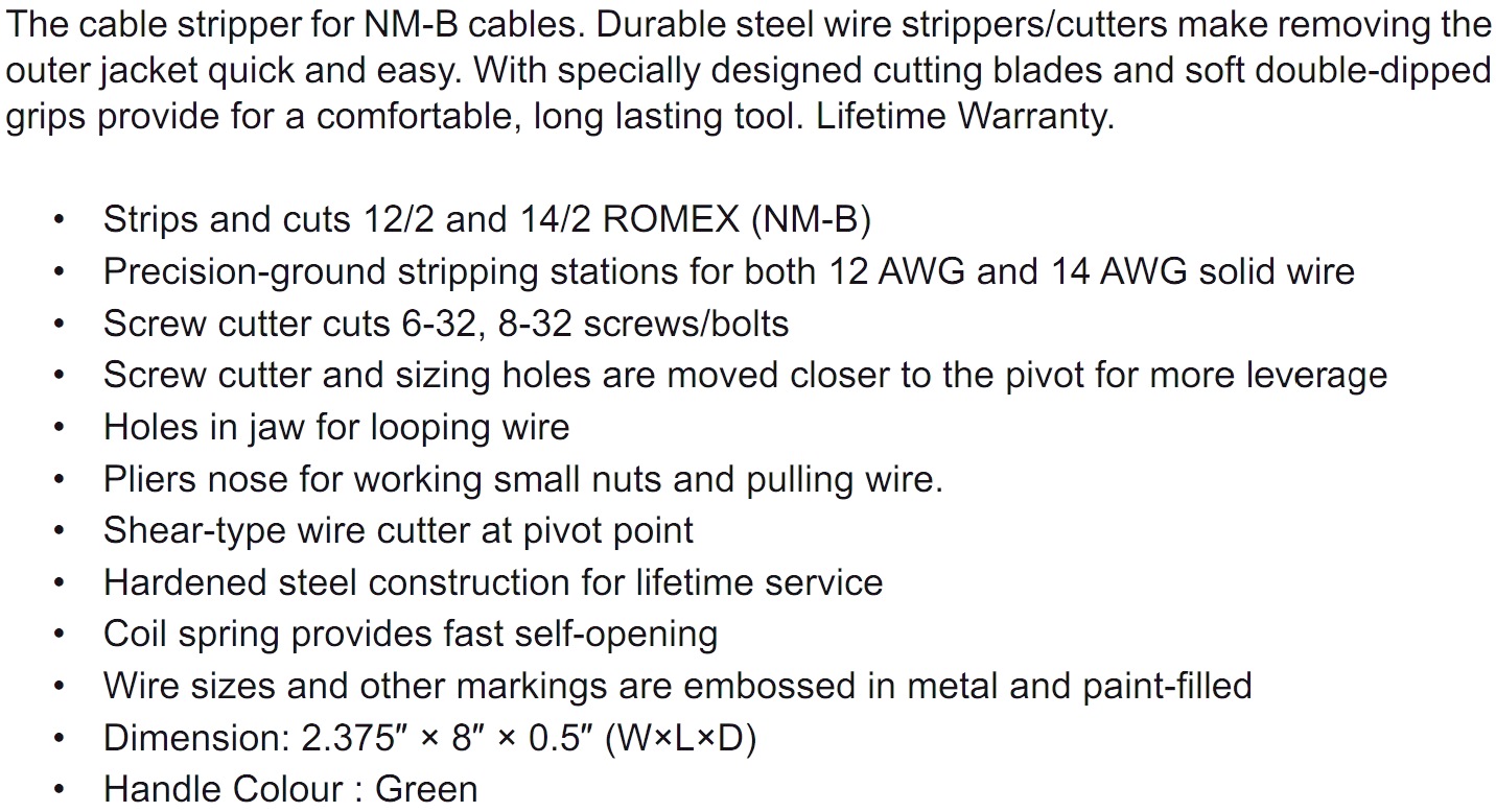 מסיר בידוד לכבלים MULTICOMP PRO MP700123